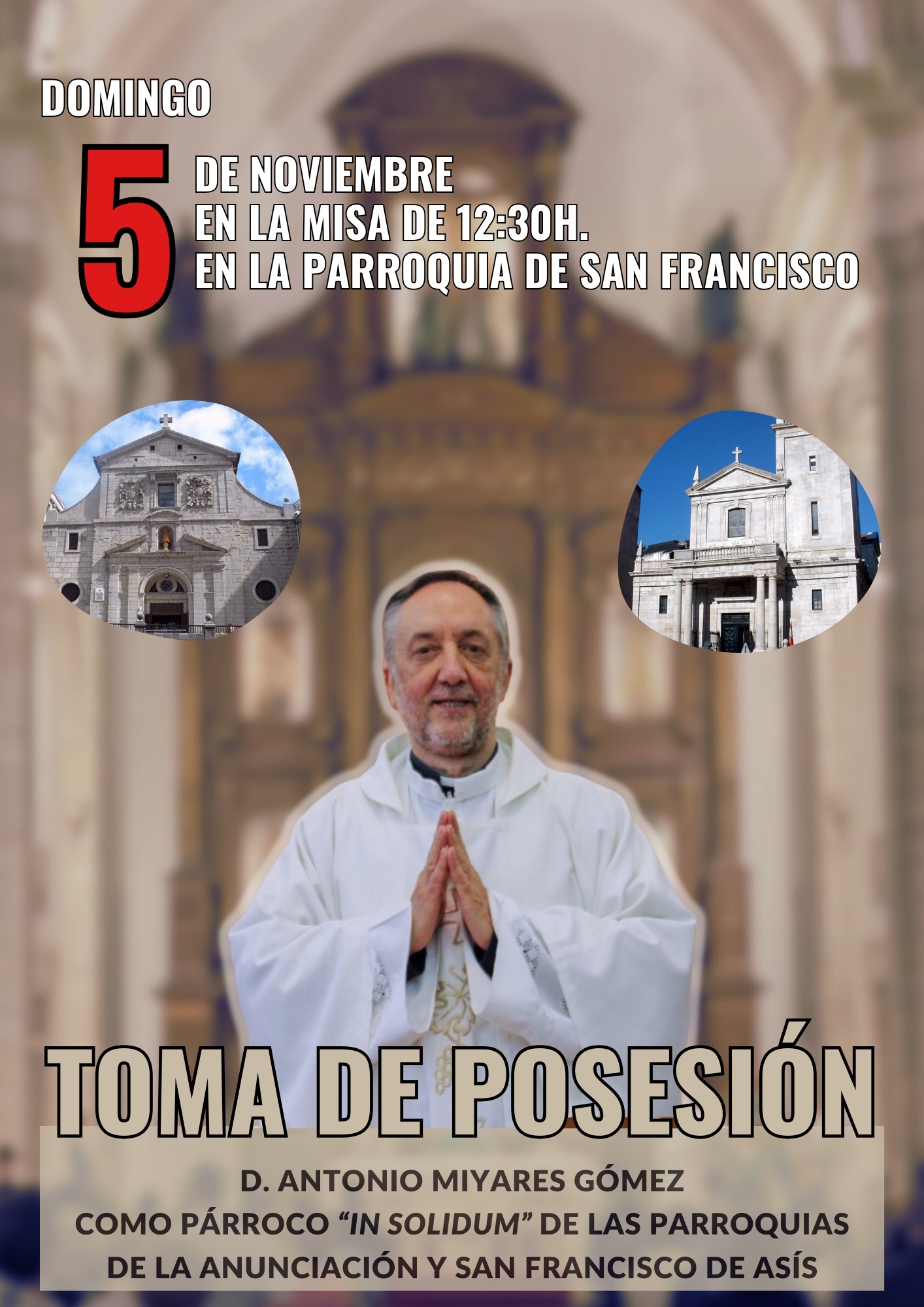 cartel nuevo parroco